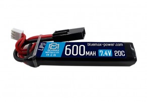 Bluemax 7.4V 600mAh 20C LiPo PDW