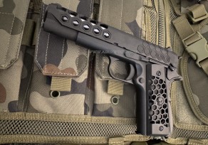 WE 1911 HEX CUT GEN2 GBB BLACK
